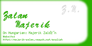 zalan majerik business card